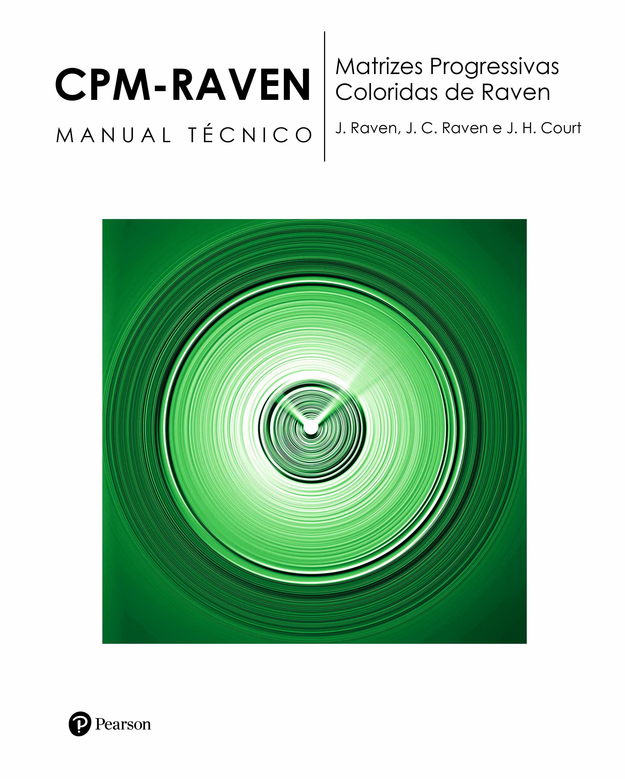 CPM RAVEN - Matrizes Progressivas Coloridas de Raven - Bloco de Folha de Respostas