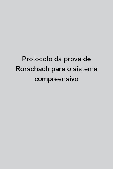 Protocolo da prova de Rorschach para o sistema compreensivo