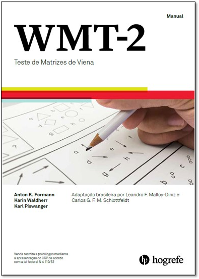 WMT-2 Teste de Matrizes de Viena - Caderno de Aplica&Atilde;&sect;&Atilde;&pound;o